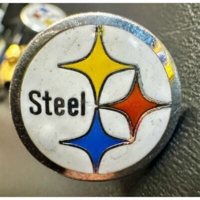 Vintage Pittsburgh Steelers Steelmark Logo Cufflinks Men's Wedding 5