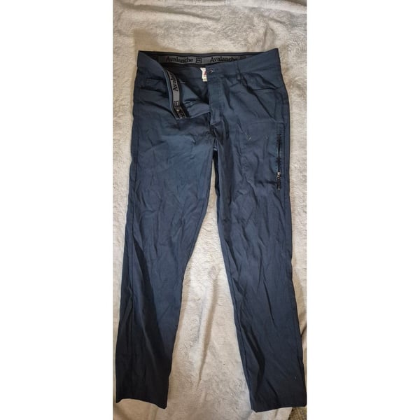 Avalanche Outdoor Supply Co Mens Hiking Pants Navy Blue Straight Leg Size 34