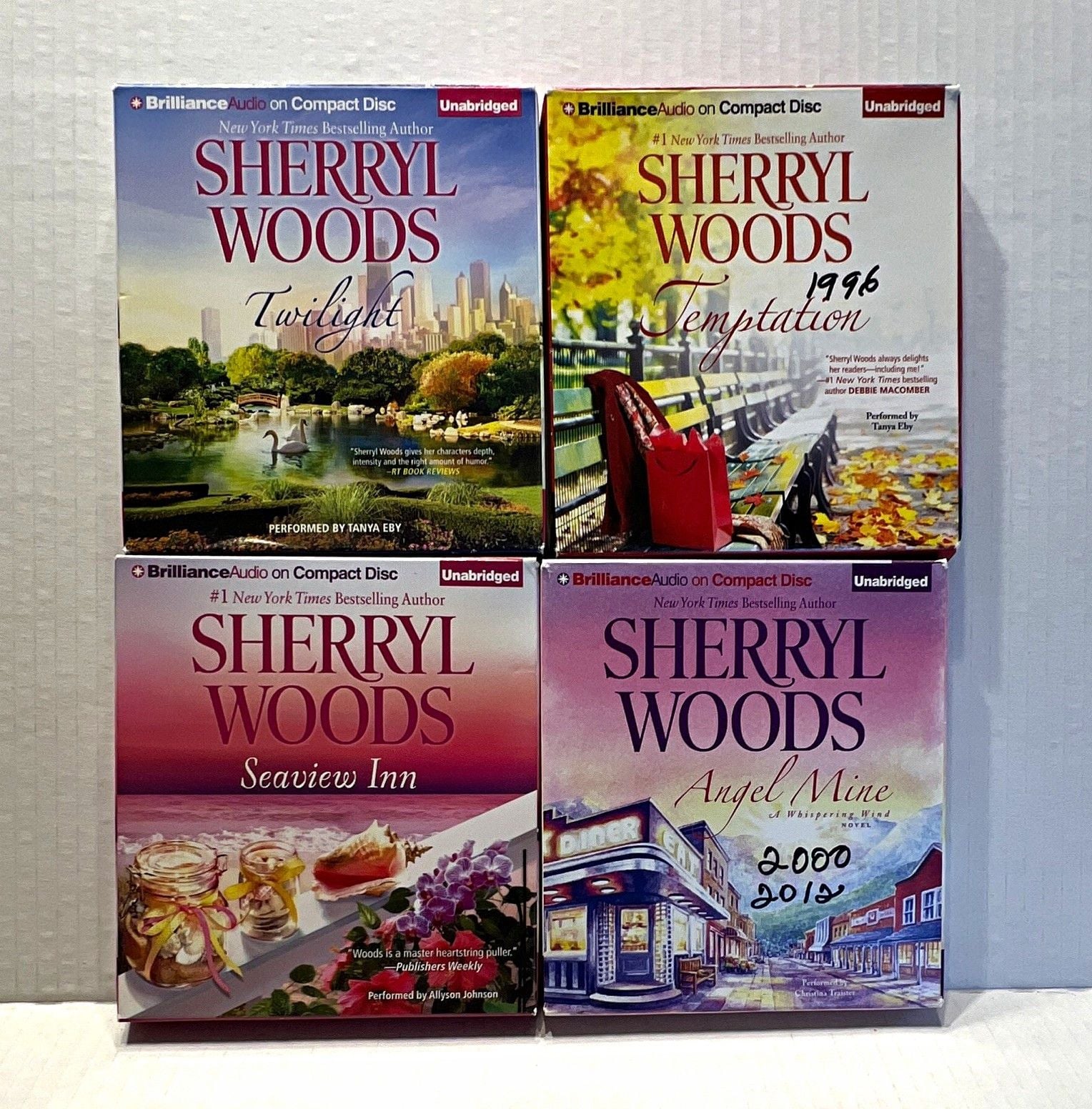 Sherryl Woods Unabridged Audiobook CD Lot 4: Twilight, Temptation 1