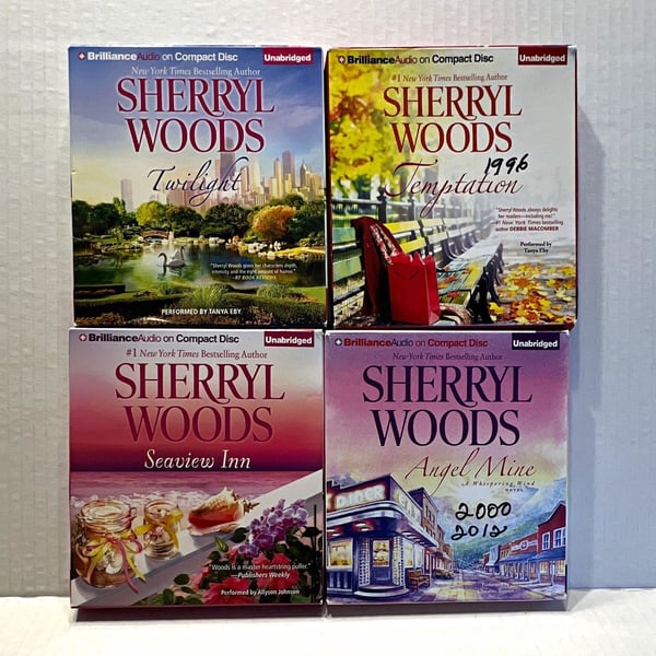 Sherryl Woods Unabridged Audiobook CD Lot 4: Twilight, Temptation