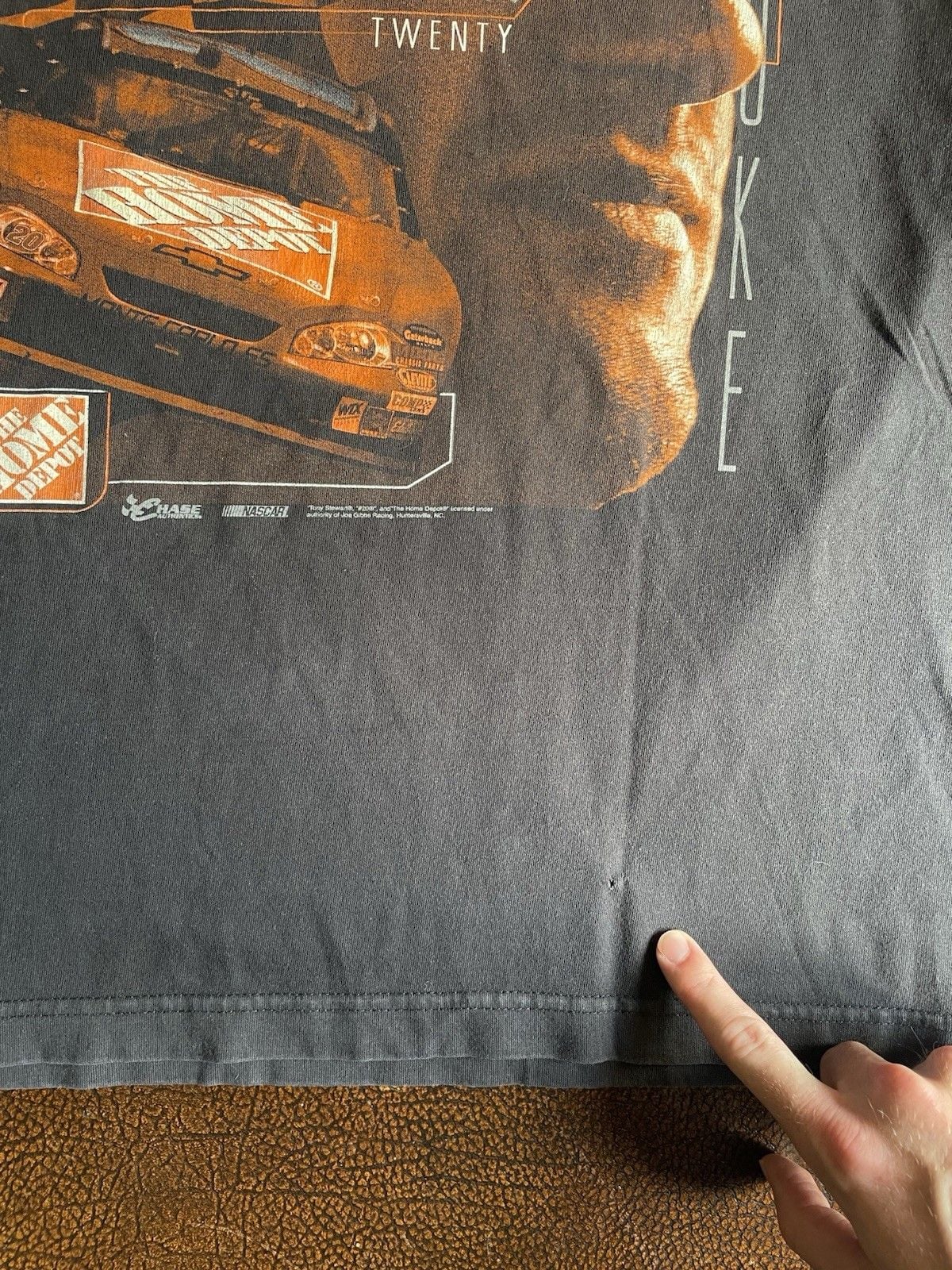 Vintage NASCAR t shirt Mens medium black Tony steward Home Depot  9
