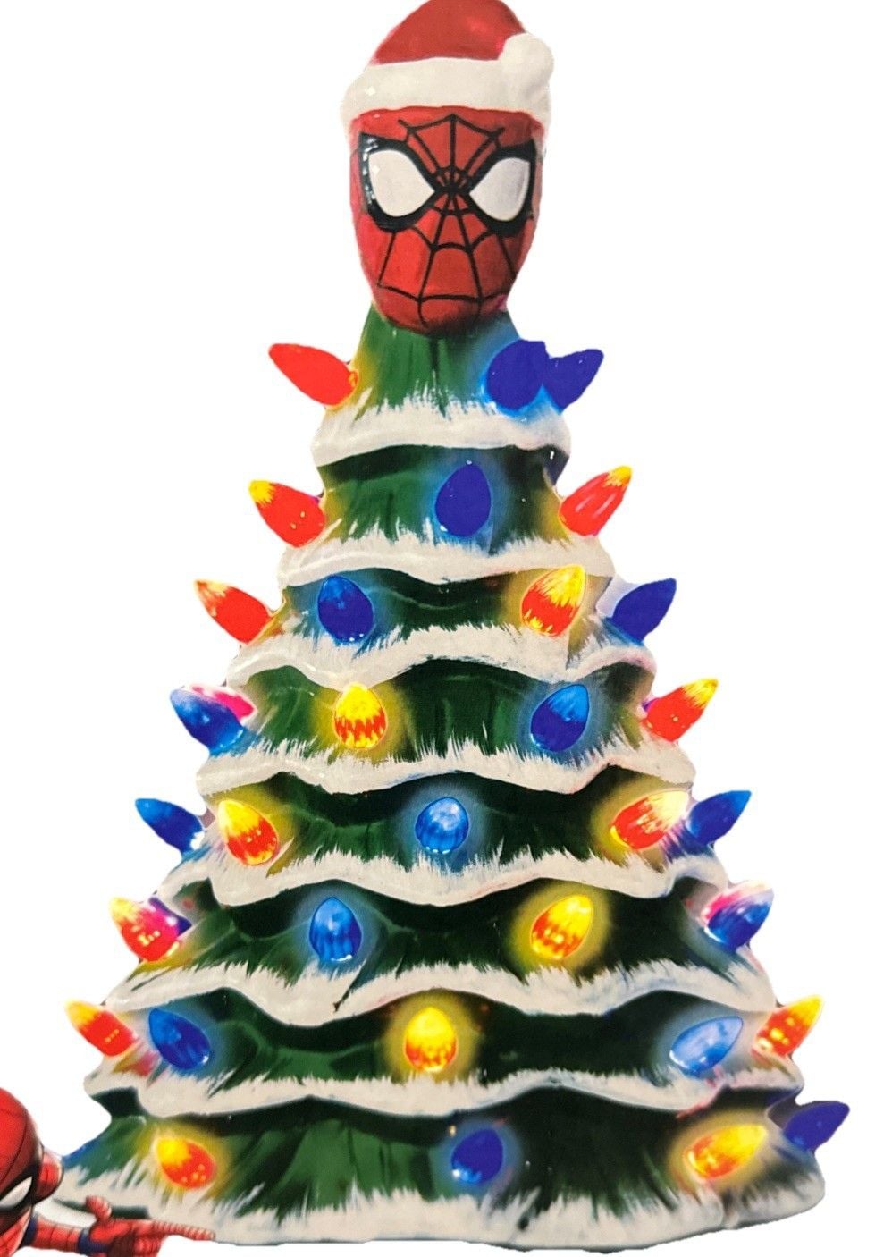 Spiderman Light Up Ceramic Holiday Christmas Tree Tiktok Miles Morales Limited 4