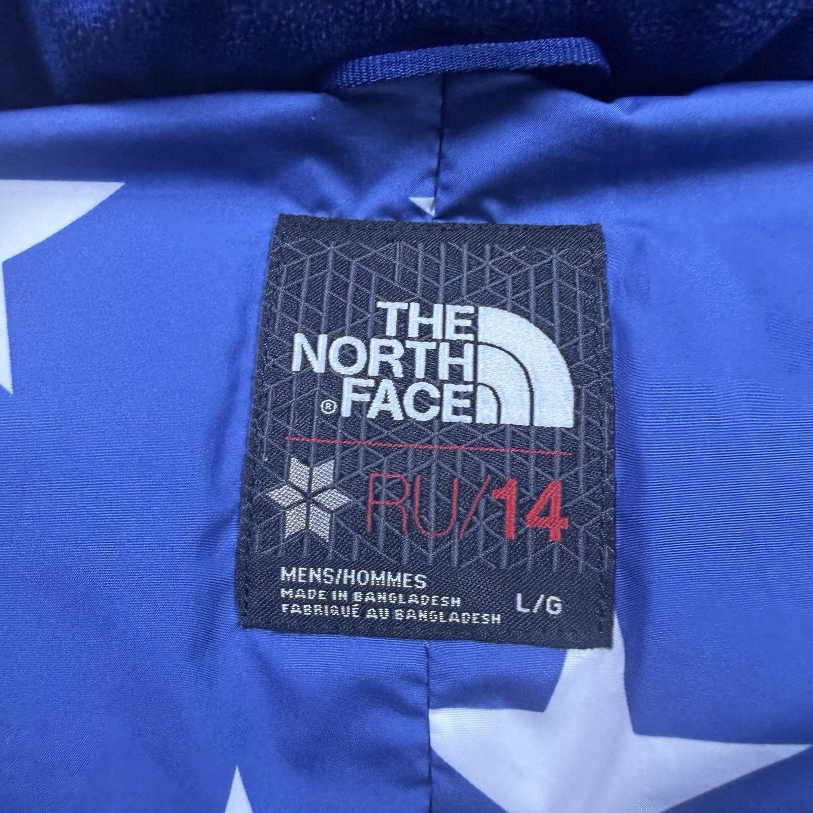 The North Face RU14 2014 Sochi Olympics 700 Down Vest Mens L USA Stars Rare 7
