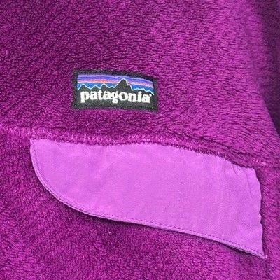 Patagonia Re-Tool Snap-T Magenta Purple Fleece Pullover Jacket Women's Small 4