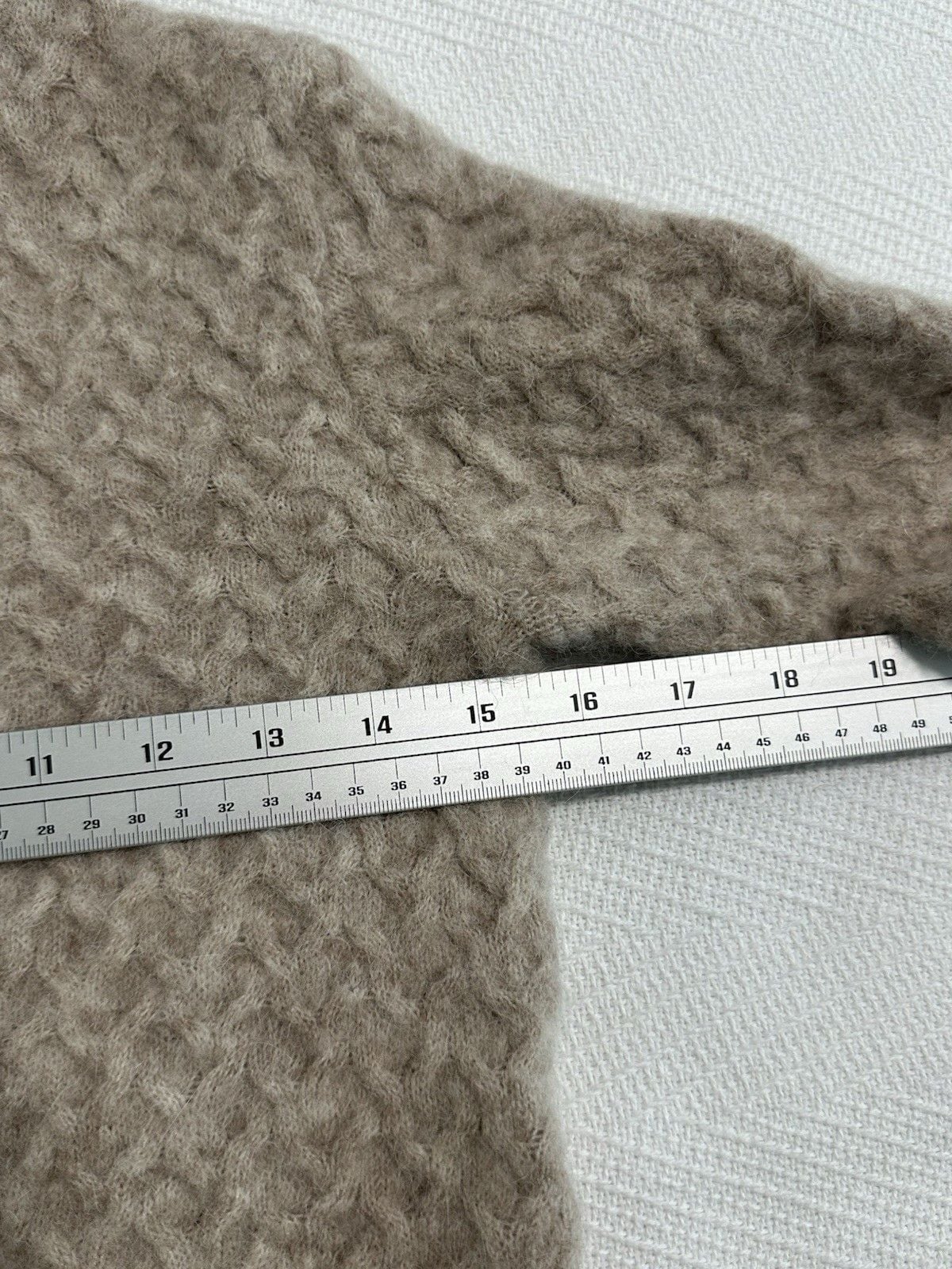 Lululemon Beige Cable-Knit Pullover Alpaca Hair Nylon Women's Size XS 8