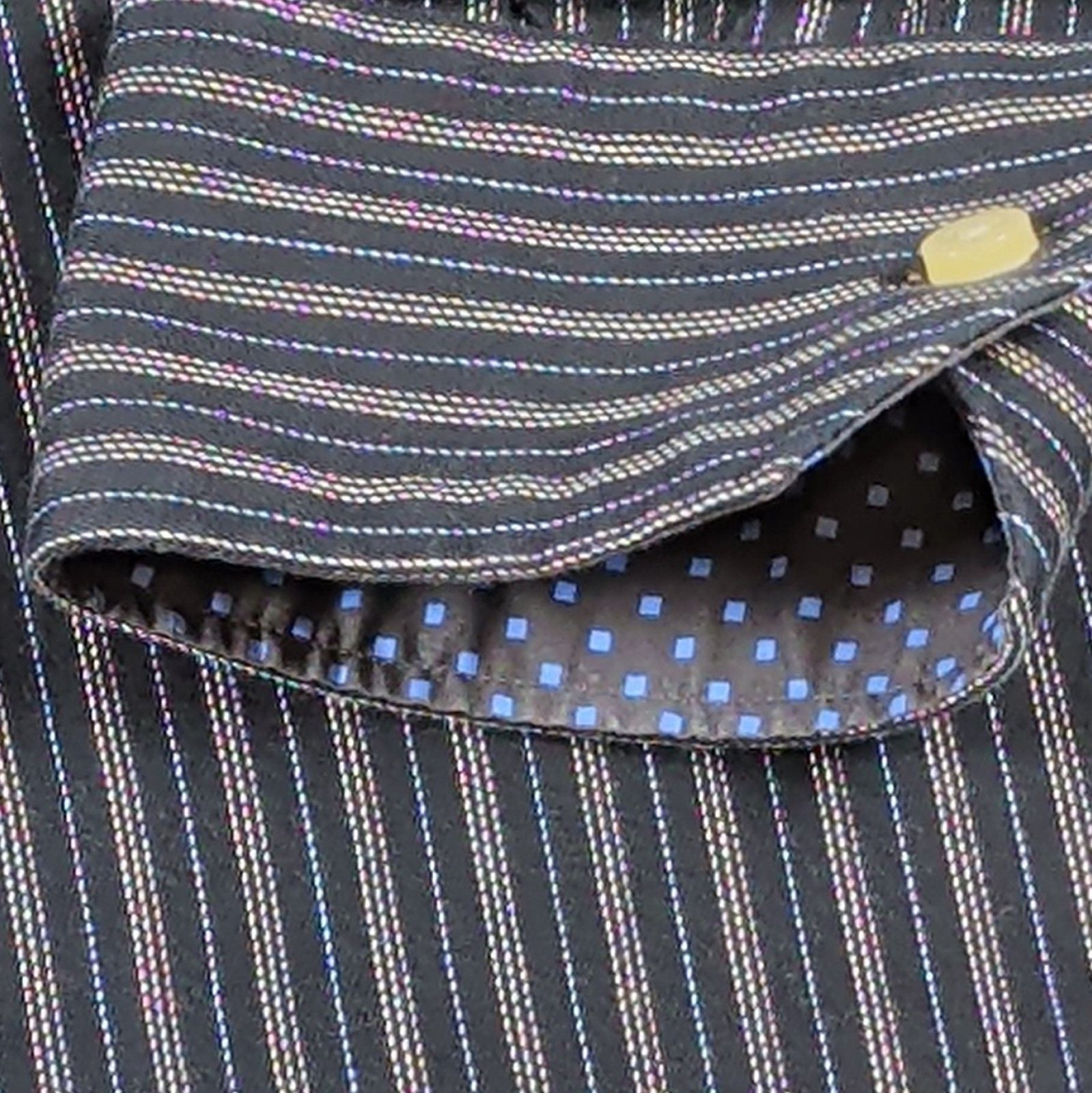 TAILORBYRD Men's Striped 100% Cotton Button-Front Dress Shirt XL 34/35 5
