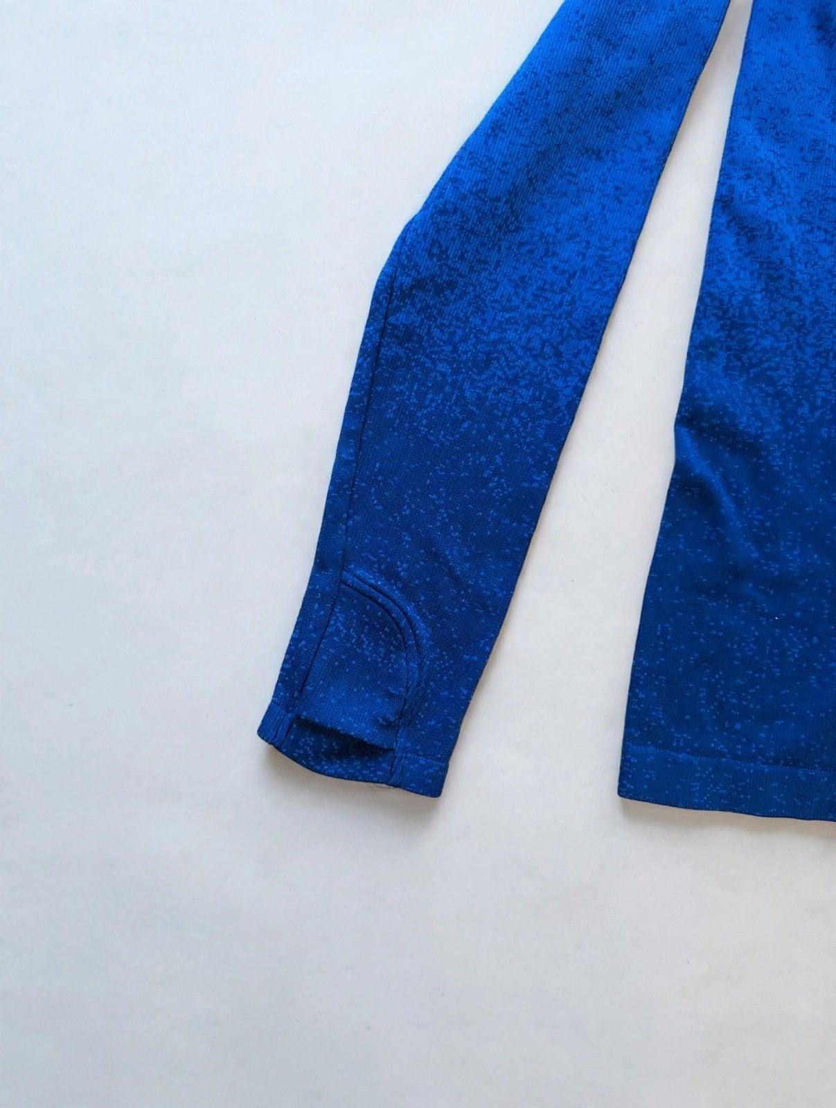 Athleta Women's Blue Ribbed Turtleneck Top Size M Long Sleeve 4
