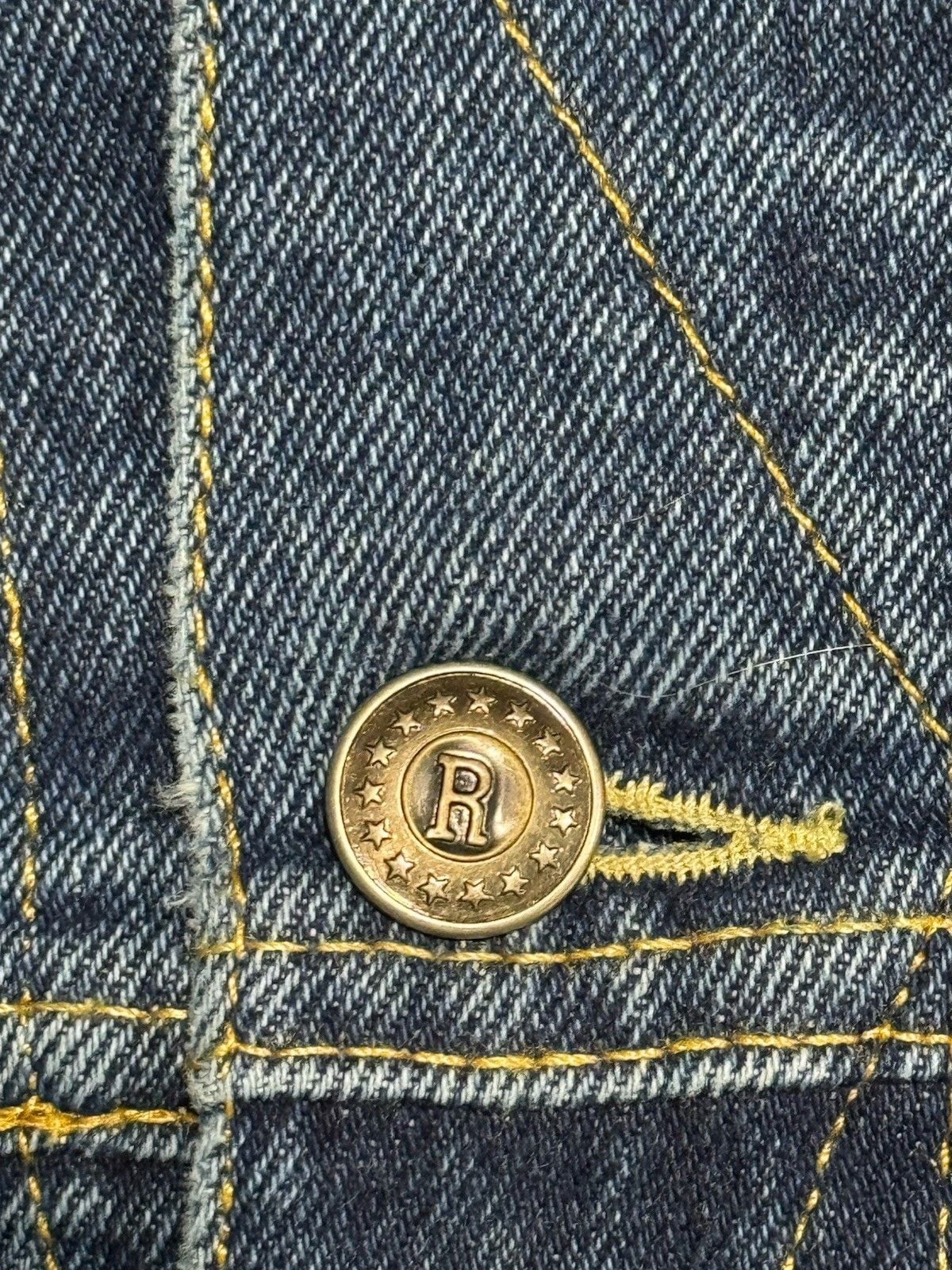 Usa Made Mens Denim Jacket XL Revival Usa Patch American Vintage Look 6
