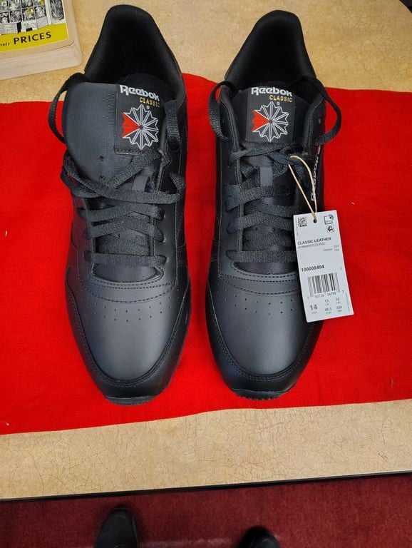 Reebok Classic Leather Running Shoes - Black 3