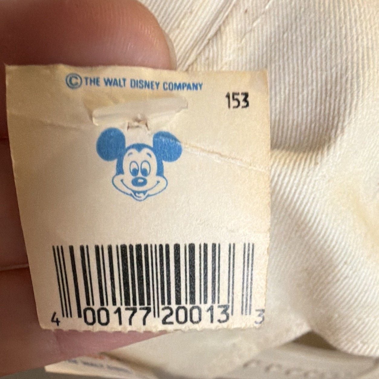 Vintage Disney Mickey Mouse Snapback Hat White/Red One Size Fits All Unisex NWT 4