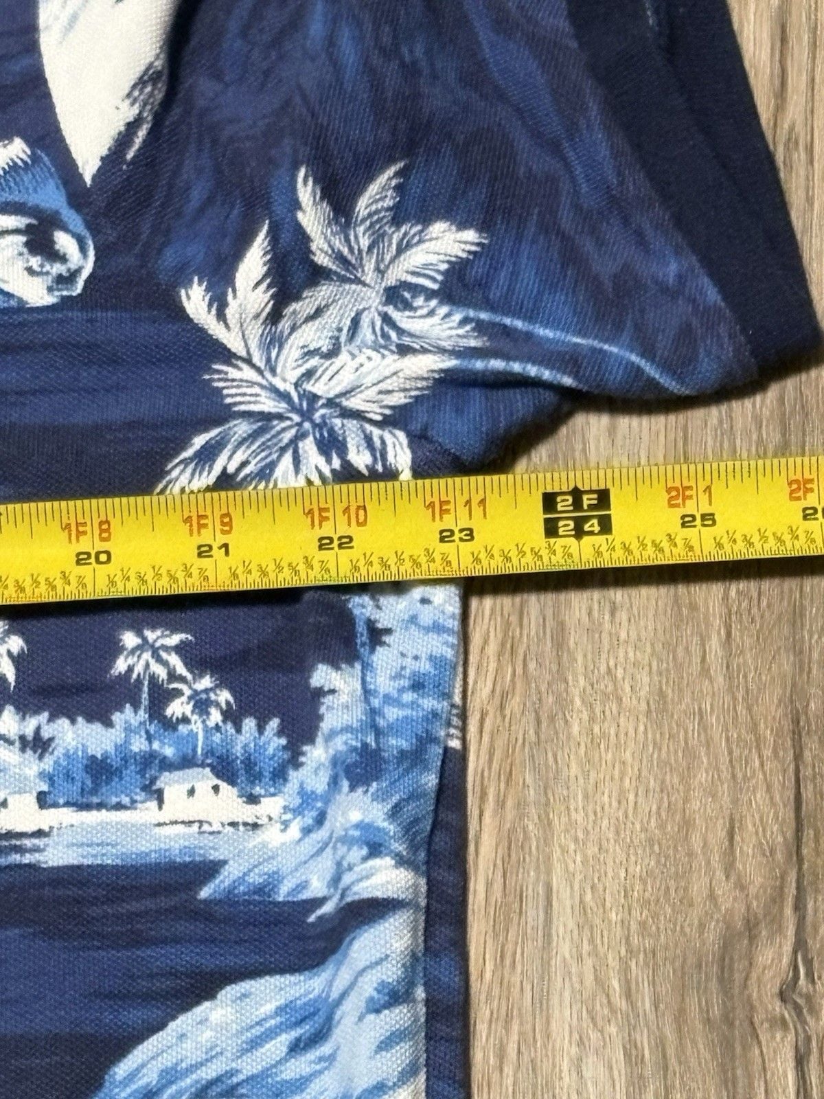 Polo Ralph Lauren Classic Fit L Blue Hawaiian Aloha Tropical Fish Polo Shirt 8