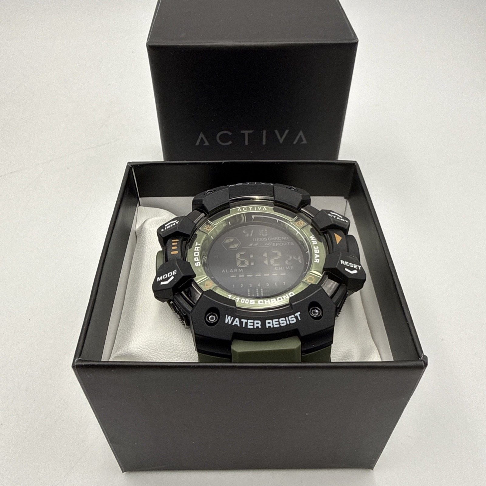 Activa X Invicta 50mm Digital Sport Watch Green Black ACW8050-005 New In Box 15