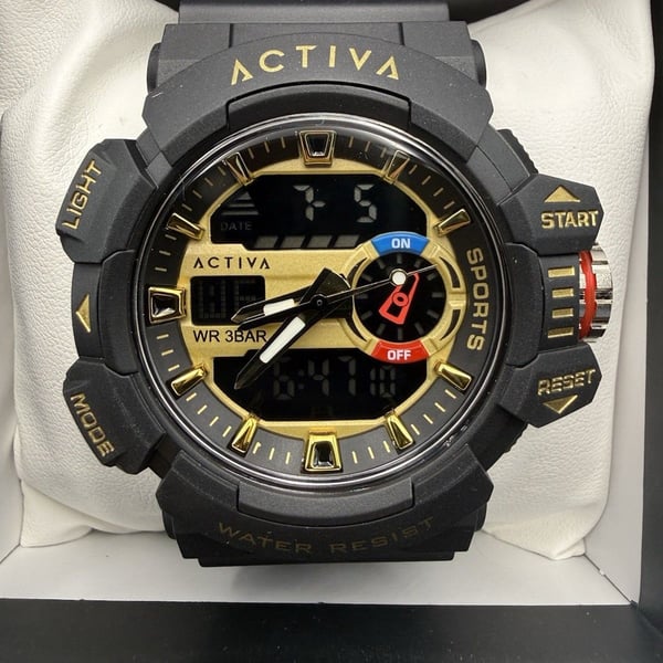 Activa Vord X Digital Men’s Watch Black 49mm ACW8043-002 New In Box