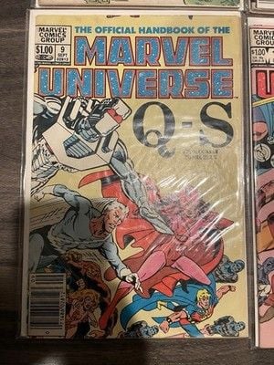 Marvel Universe Comic Book Lot of 17 Vintage 1985 Encyclopedia Like 14