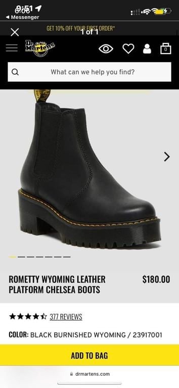 BARELY Worn Doc Marten Chelsea Boot 40% off 2