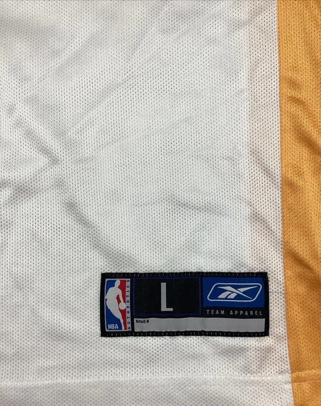 Kobe Bryant #8 Jersey White Reebok NBA Lakers Size Large Vintage 7