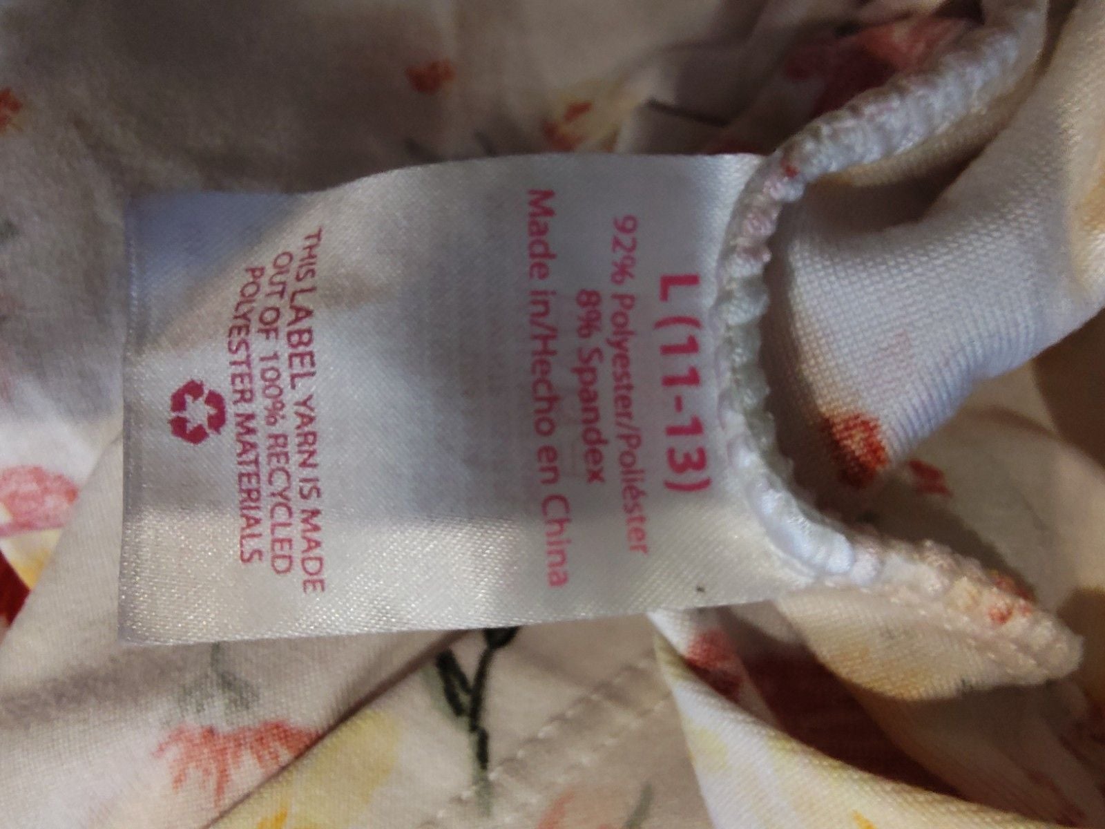 Cottagecore Cream Mini Sundress Floral Print, Sweetheart Neckline Sz L 11-13 6