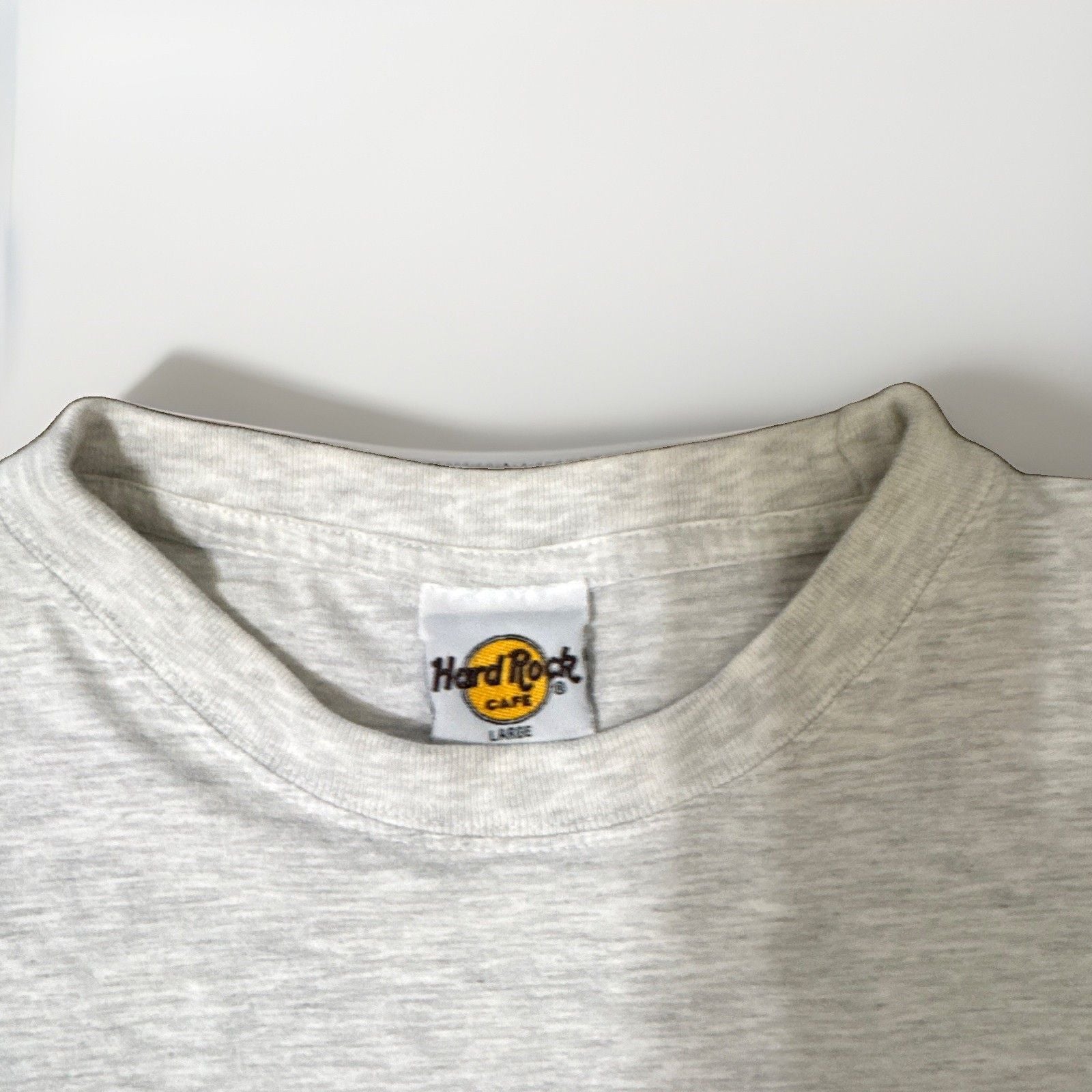 Hard Rock Cafe Edinburgh Gray Short Sleeve T-Shirt Rock & Pop Music Size L 4