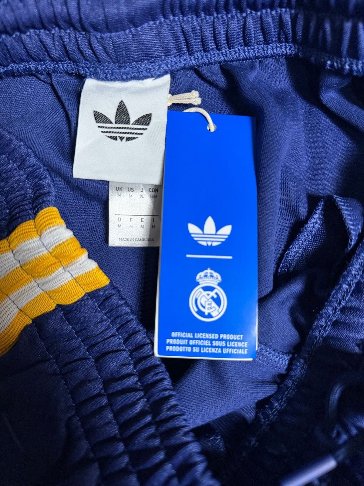 Adidas Real Madrid OG Pant size Medium 25/26 Navy Cotton Polyester Athletic Pant 8