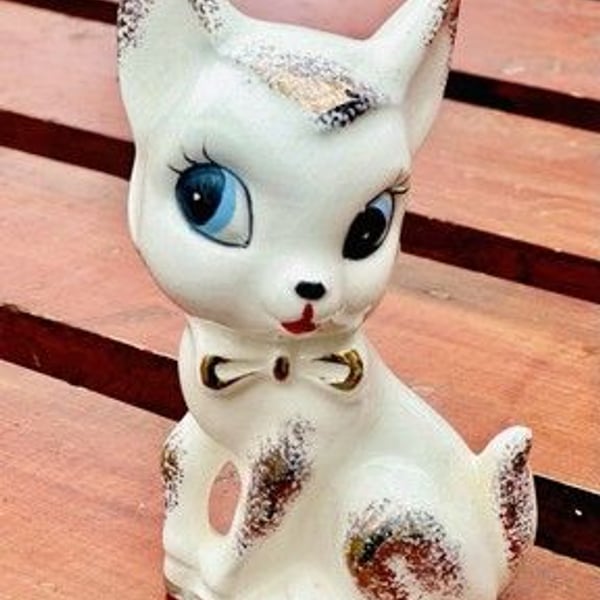 VTG Kitschy Anthropomorphic Blue Eyed Deer Made In Japan 1950’s Retro Kitschy