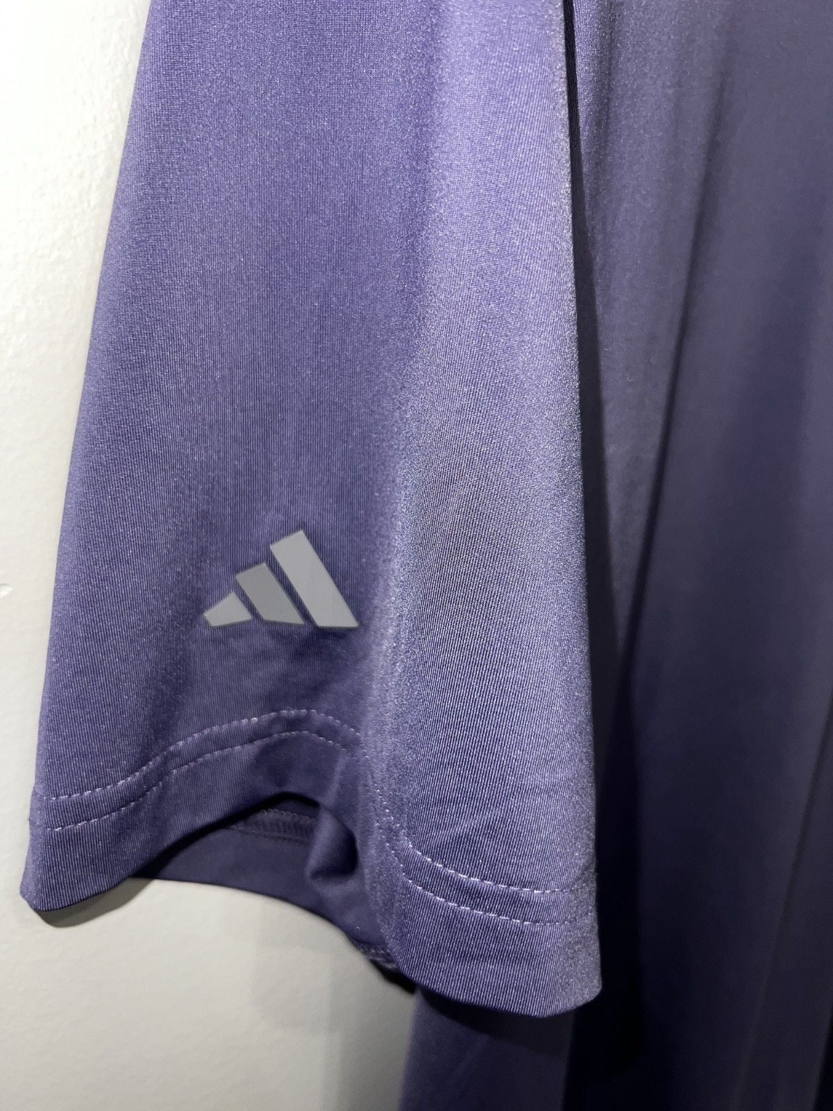 Adidas Gatorade Polo Shirt Mens Large Purple Pep+ Logo Performance Golf Athletic 4
