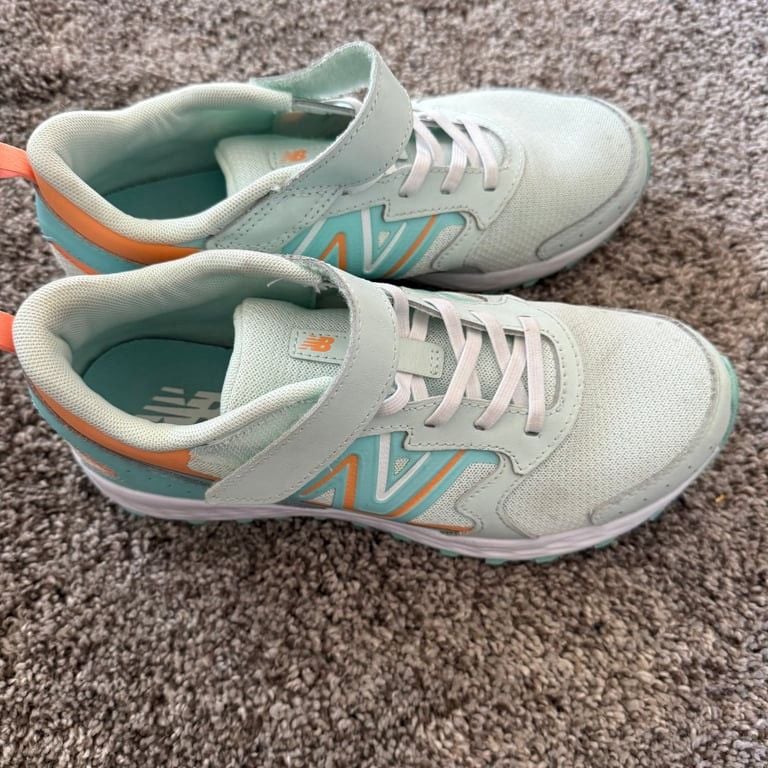 New Balance US 7 Fresh Foam 650 Bungee Lace w/ Top Stra Blue Orange Comfort 4