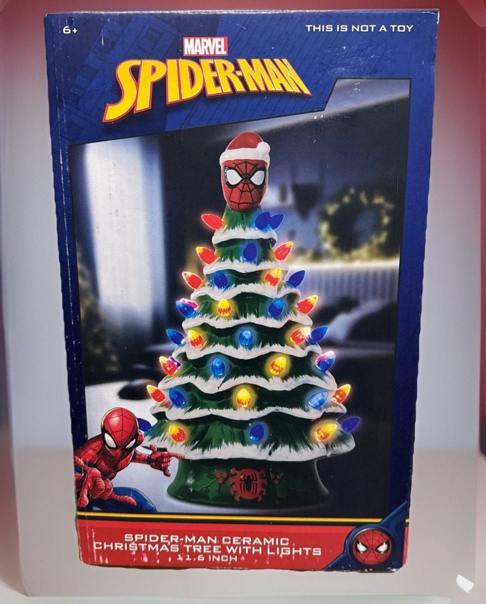 Spiderman Light Up Ceramic Holiday Christmas Tree Tiktok Miles Morales Limited 1