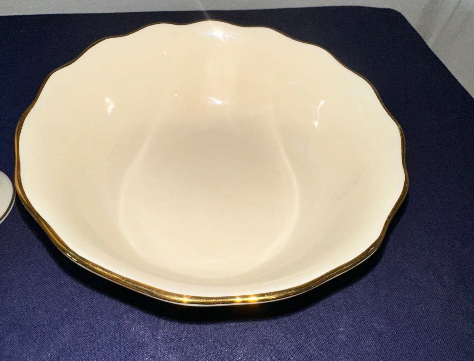 Set Lenox Ivory Rose 6 In. Bud Vase 24K Gold Trim Excellent Condition 4
