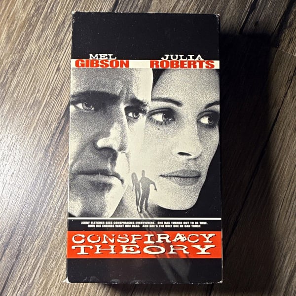 Warner Home Video Conspiracy Theory VHS NTSC Full Screen 1997 Gibson Roberts