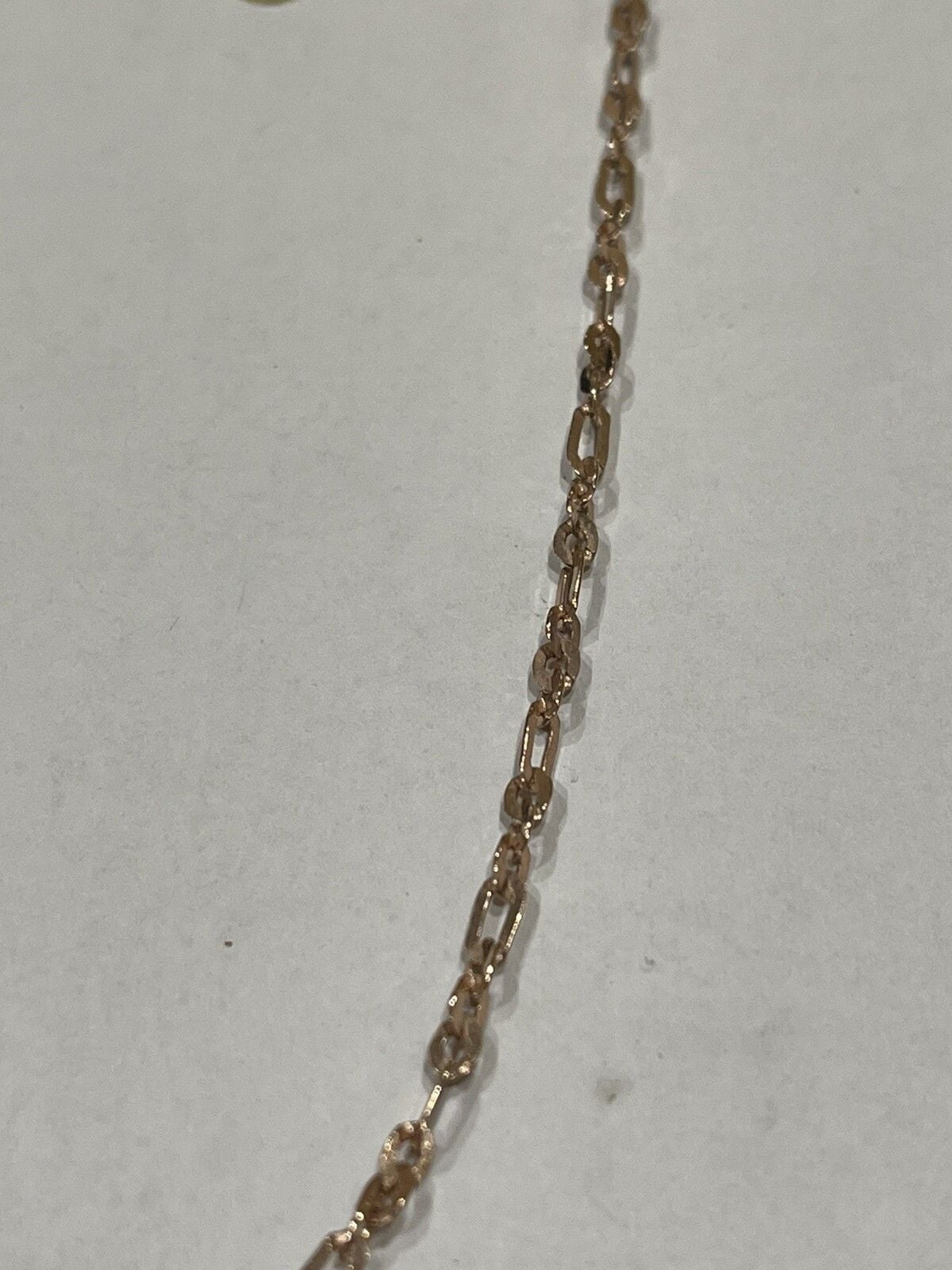 Designer LIRM Sterling Silver 925 Rose Gold Figaro Chain 18” long 4