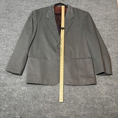 Umen Studio Suit Mens Large 33x33 Gray Viscose Polyester Classic 2 Piece 7