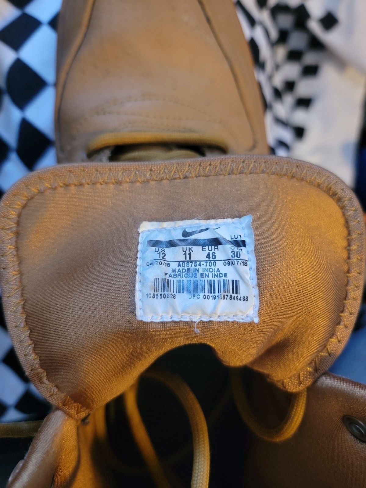 Nike SF Air Force 1 Mid Wheat Men’s 12 Tan High Top 9