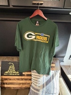 NFL Team Apparel Green Bay Packers NFL Football T-Shirt Shirt XL Green Yellow 2
