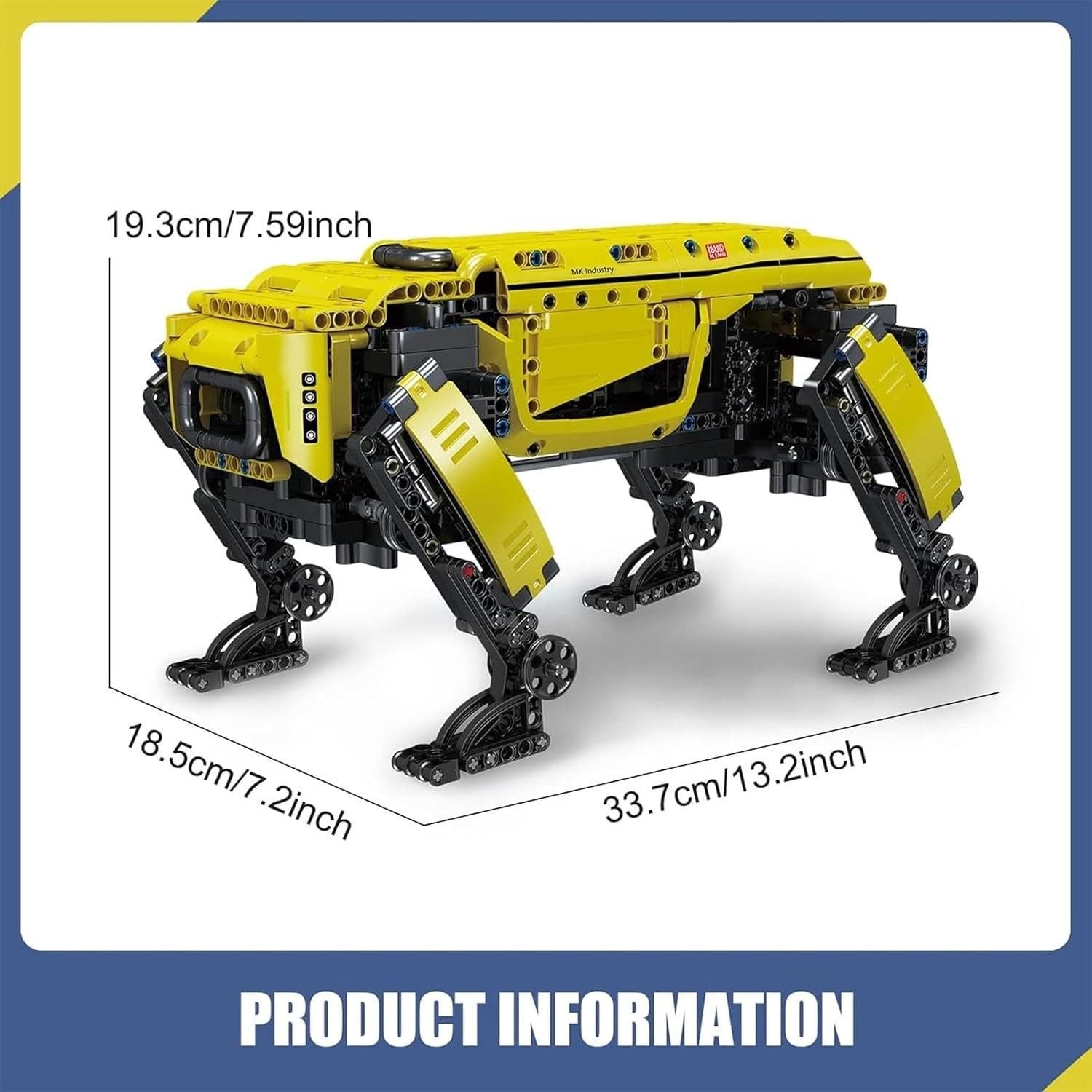 Mould King 15075 RC App‑Programmable Four‑Legged Robot Dog Building Blocks Set 2