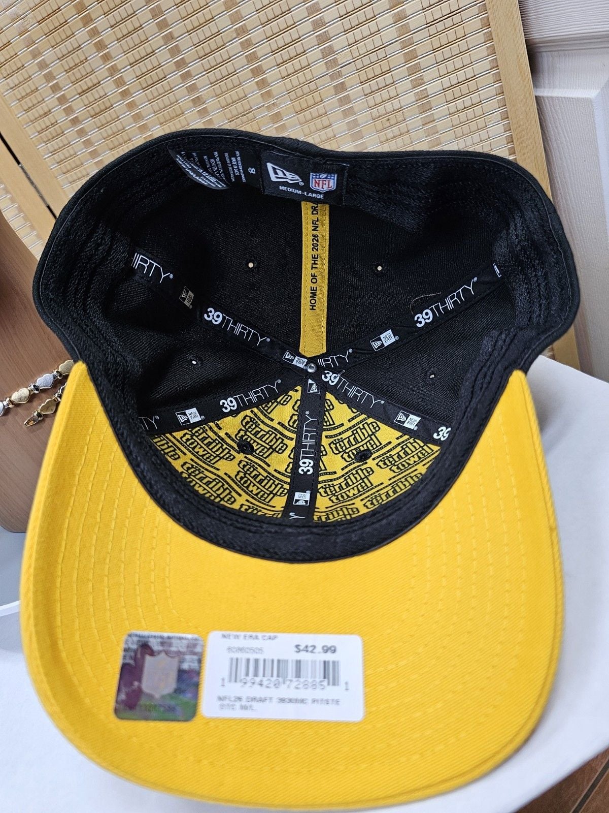 TITLE New Era Steelers 2026 NFL Draft 39THIRTY M-Crown Hat M/L 8
