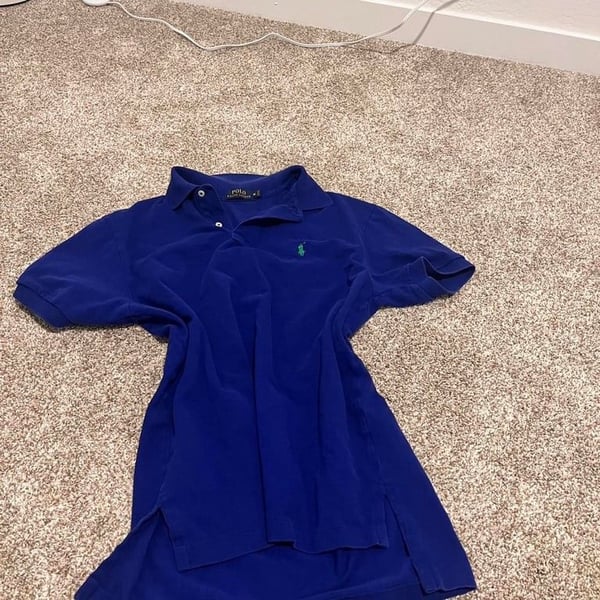 Original polo by ralph lauren 
blue and light green
flawless