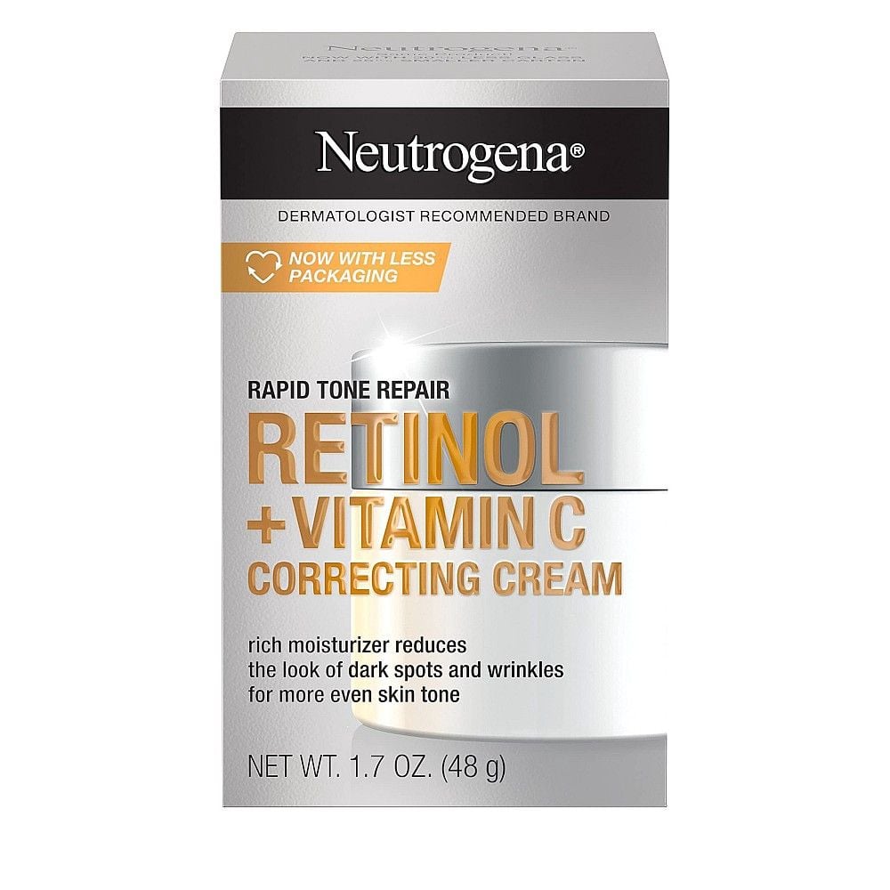 Neutrogena Rapid Tone Repair Retinol + Vitamin C Face Cream - 1.7 Oz 1