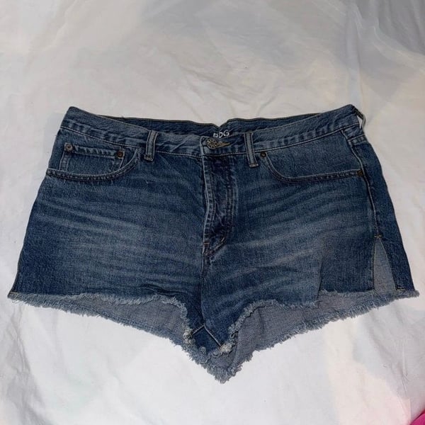 BDG Mid Rise Breezy Denim Shorts