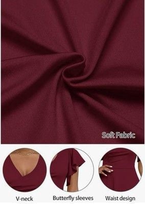 Dokotoo Women's V Neck Elegant Party Dress/SIZE XL 6