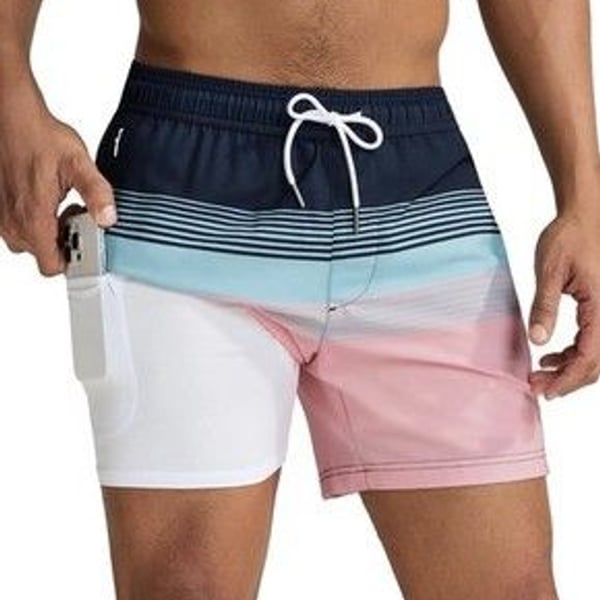 Maamgic Mens Swim Trunks with Compression Quick Dry Bathing Suit-SIZE XL
