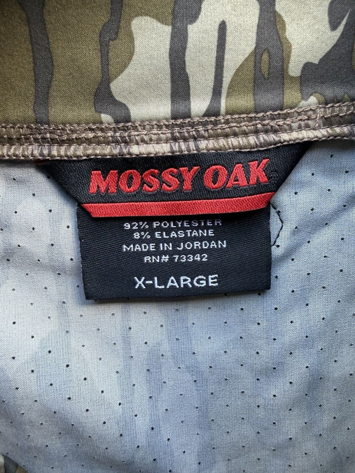 Mossy Oak Bottomland Camo Full Zip Hunting Jacket Men’s Regular XL 9
