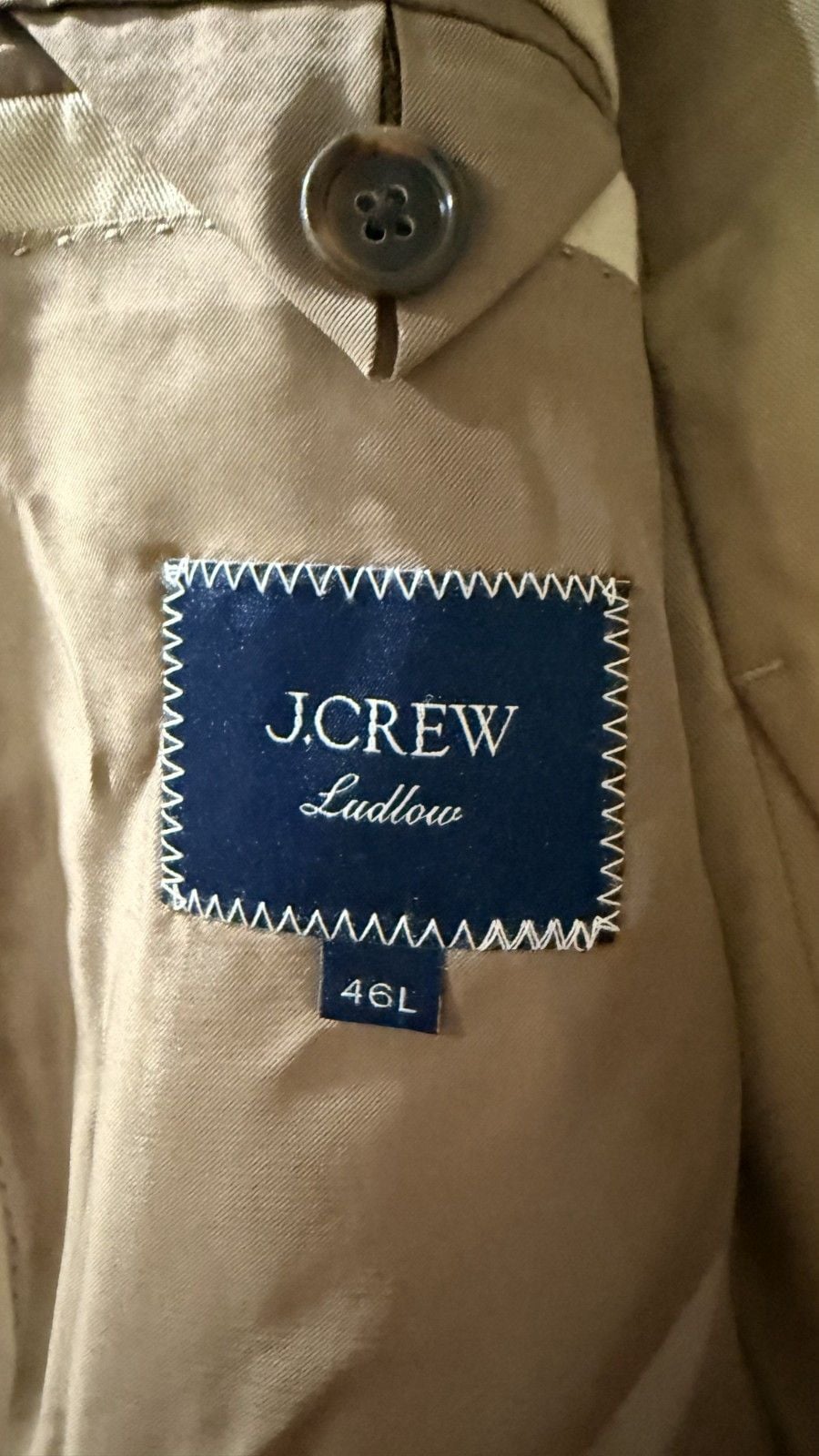 J. Crew Ludlow Slim-fit suit jacket / suit pants in Italian Chino | 46L + 36/30 6