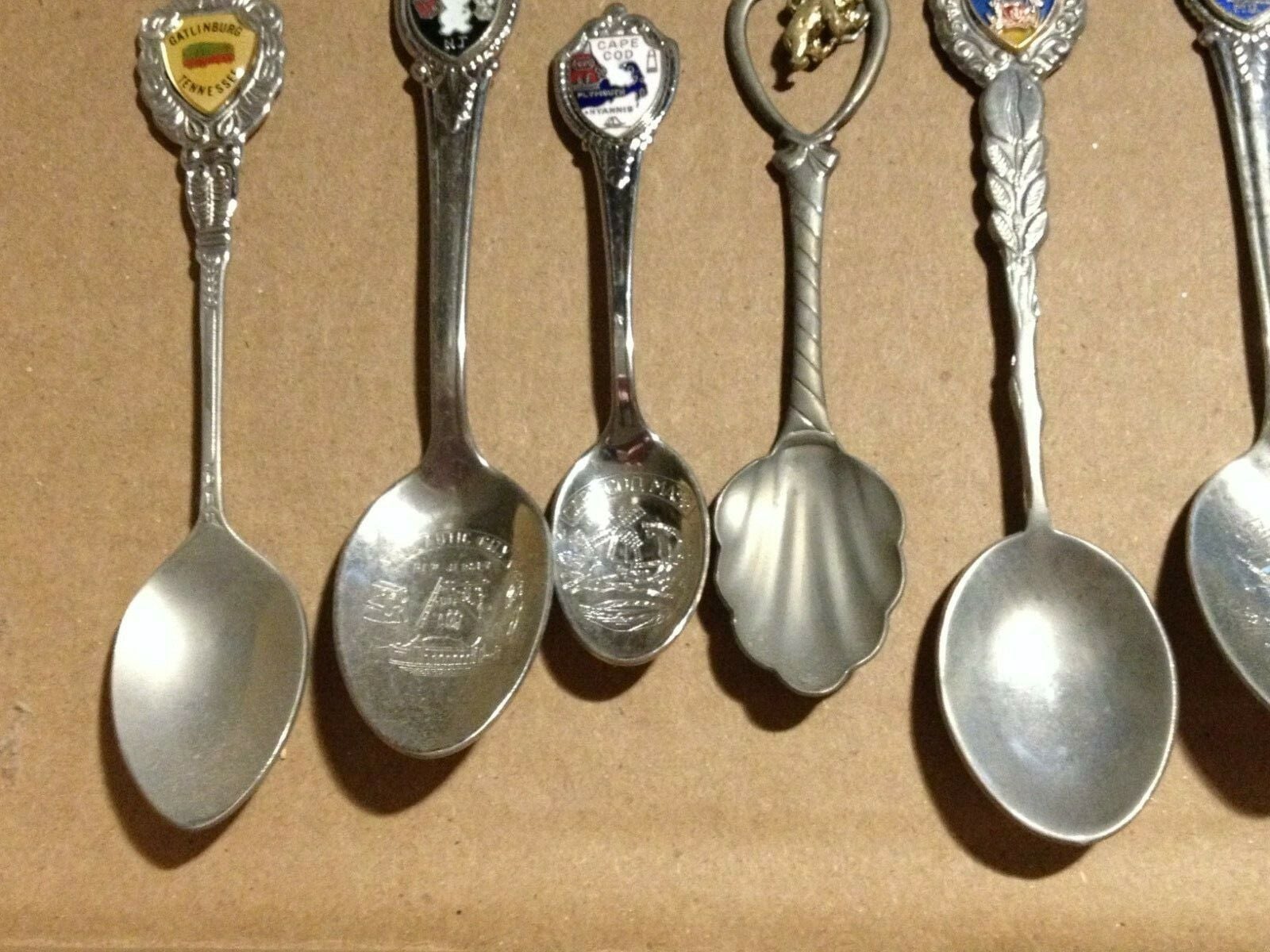 10 Assorted Souvenir Spoon Collection including Silver Plated "FREE SHIPPING" 5