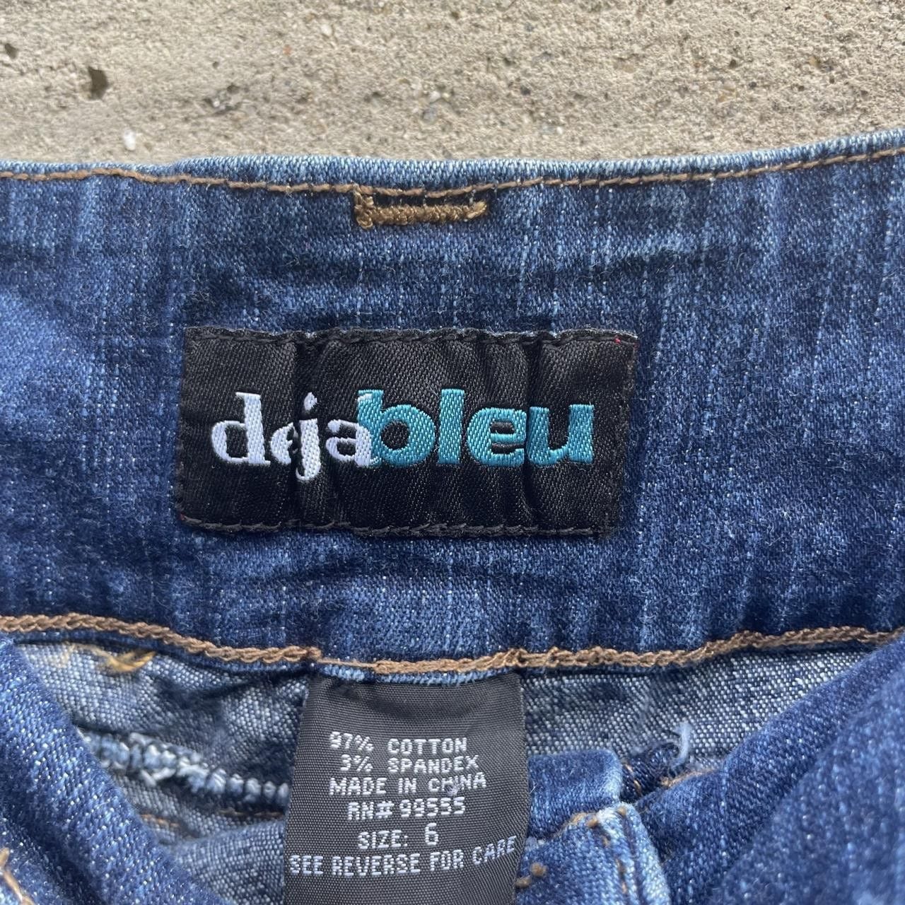 2000s Deja Bleu blue denim maxi skirt  7