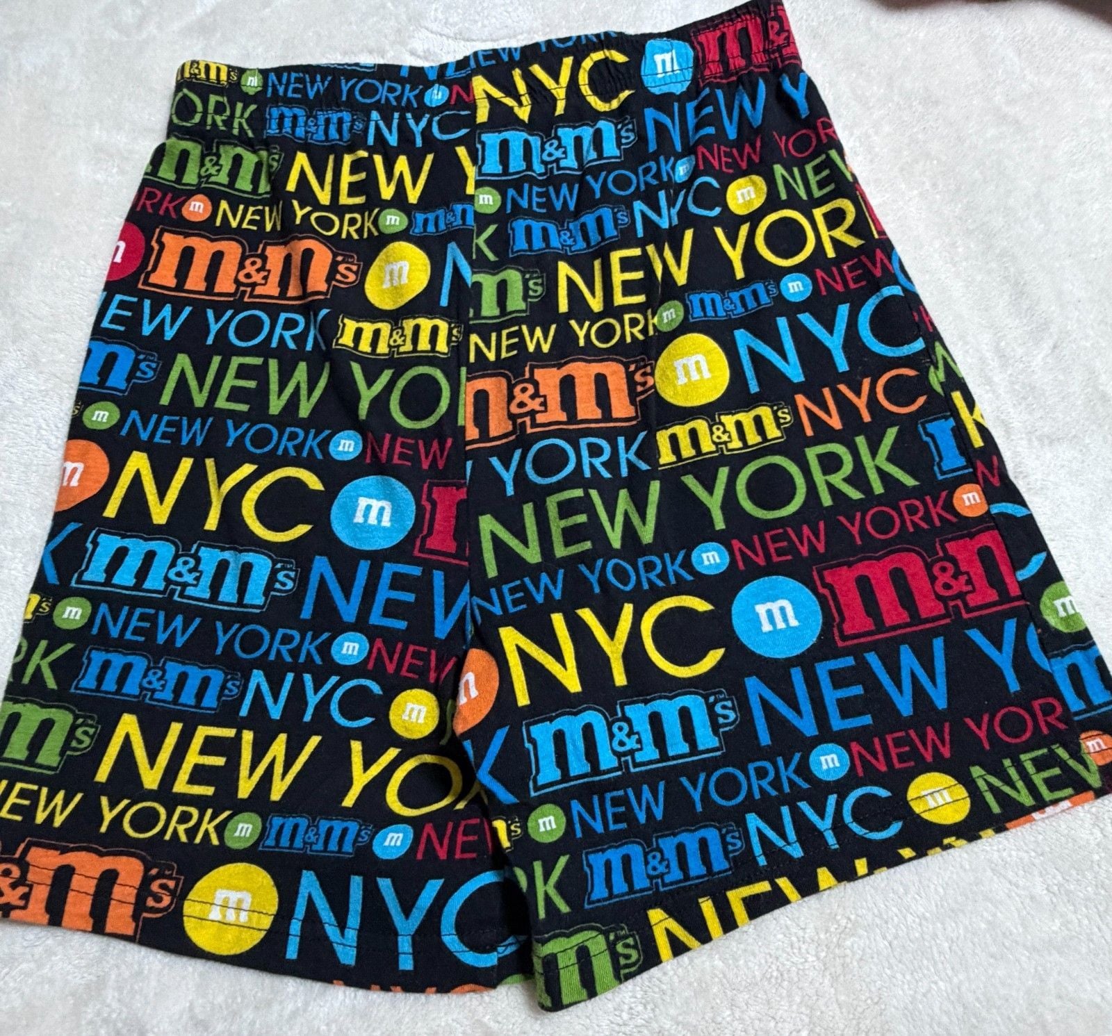 M&M’s NYC New York Shorts Size S Men 100% Cotton Multicolor Logo Lounge Pajama 5
