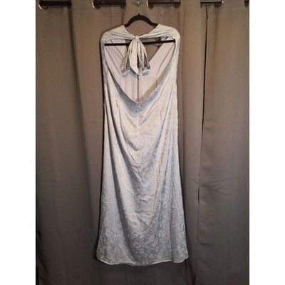 Women's Size 3x Xylah Baby Blue Rosette Maxi Dress by Finesse 7