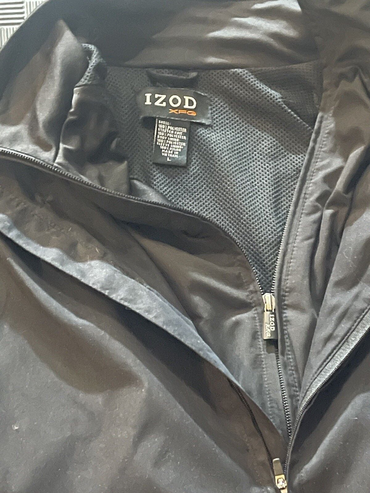 IZOD XFG Windbreaker Jacket With XFG Sweater Liner L 2 Piece 4