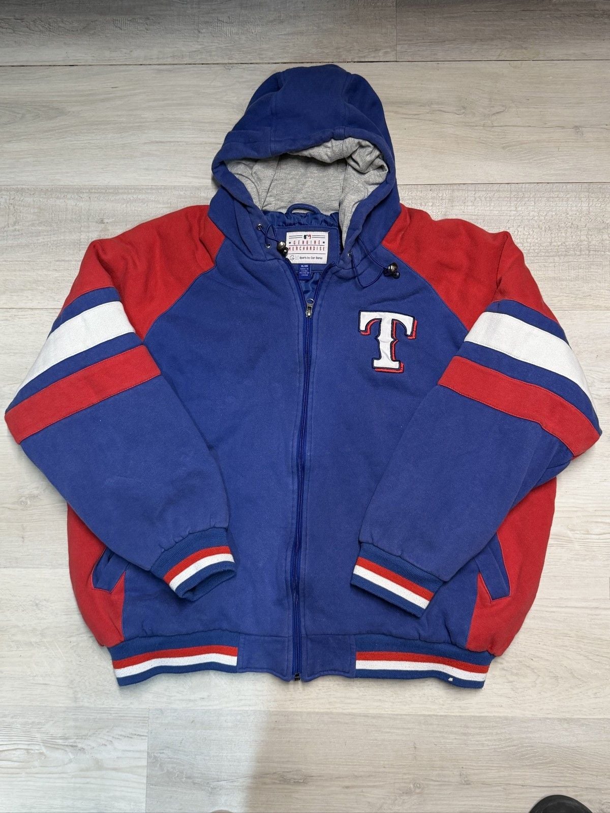 Genuine Merchandise Texas Rangers Hoodie XL MLB Baseball Red Blue Sweatshirt 5