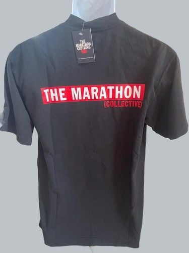 The Marathon Clothing Men's T-Shirt Small Black Logo Spellout Short Sleeve Tee 2