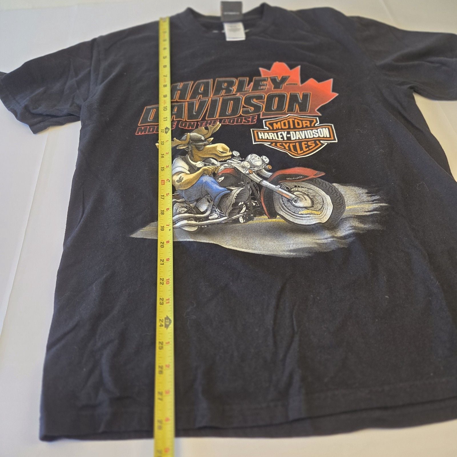 VTG 2015 Harley-Davidson Banff Canada Moose On The Loose Graphic T-Shirt Size L 10